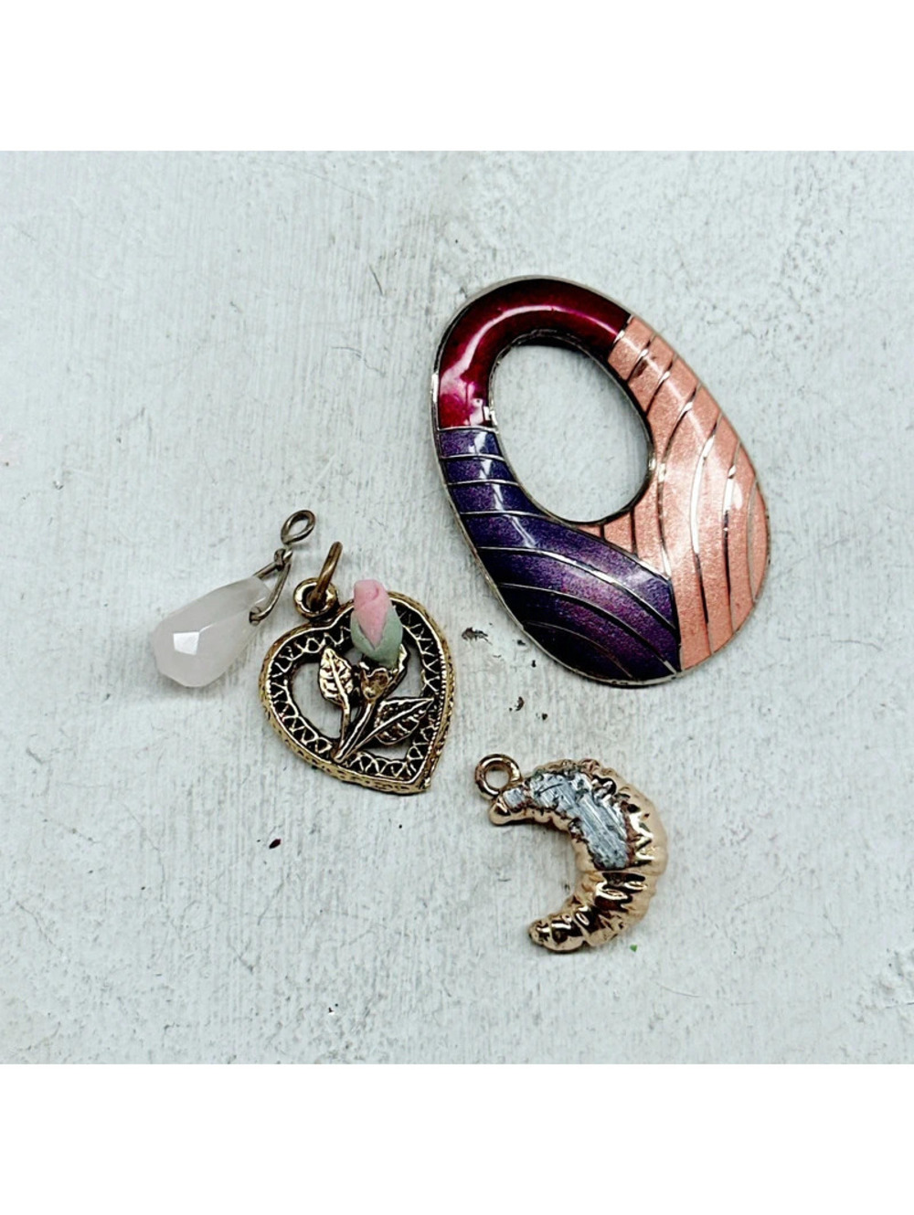 7397gc. Cloisonne Charm Lot